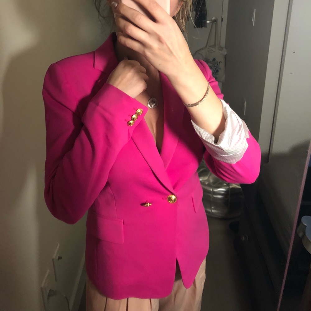 SOLD Bright fuchsia blazer